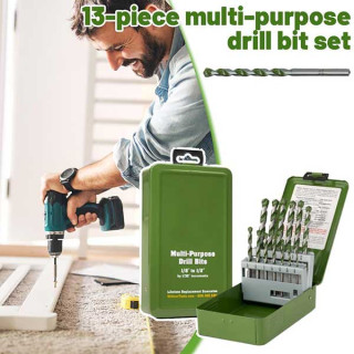 Set de 13 burghie multifuncționale